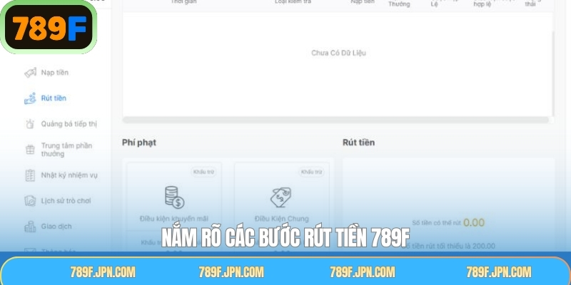 Hướng dẫn thao tác rút tiền thưởng về tài khoản an toàn 789F