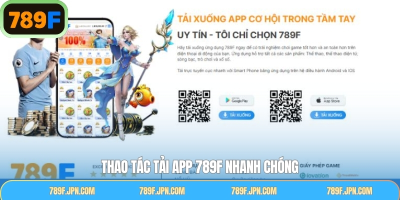 Hướng dẫn quy trình thực hiện phương thức tải app 789F